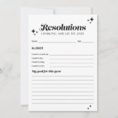 Carte de la carte de la résolution du Nouvel An 20 (Devant)