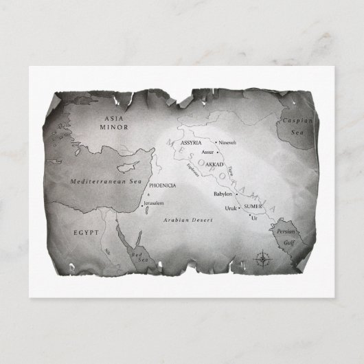 CARTE DE LA Carte Postale MESOPOTAMIA (Devant)