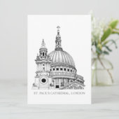 Carte de la cathédrale St Paul (Debout devant)