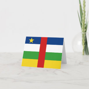 Carte de la Centrafrique avec drapeau