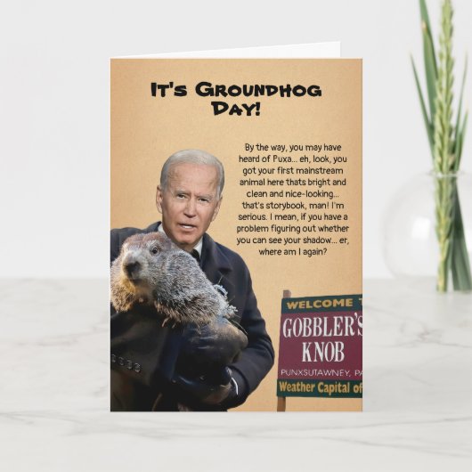 Carte de la Chandeleur Biden (Devant)