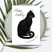 Carte De la chatte à mon humain préféré pour son anniver
