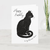 Carte De la chatte à mon humain préféré pour son anniver (Devant)