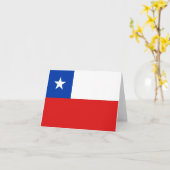 Carte de la Chili avec drapeau (Fleur jaune)