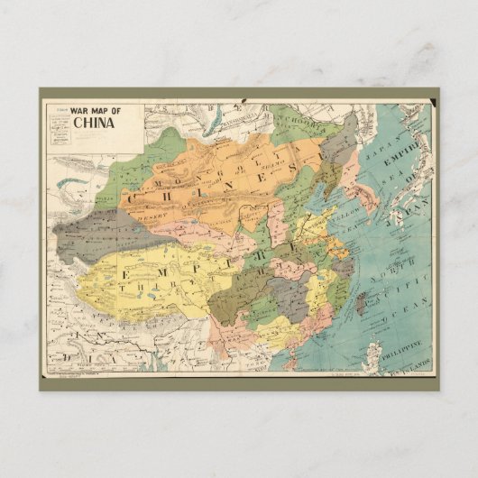 Carte de la Chine (1900) (Devant)