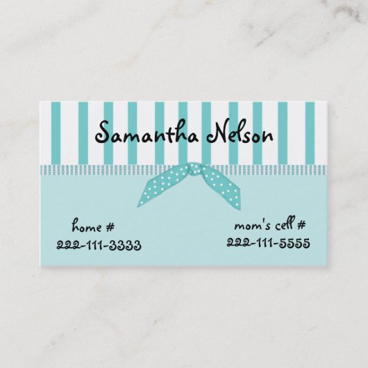 Carte de la clôture de la fille élégante (Devant)