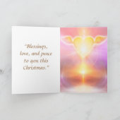 Carte de la colombe de Noël "SAISON DE L'AMOUR" (Intérieur)