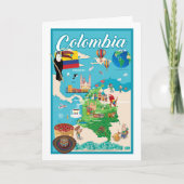Carte de la Colombie (Devant)