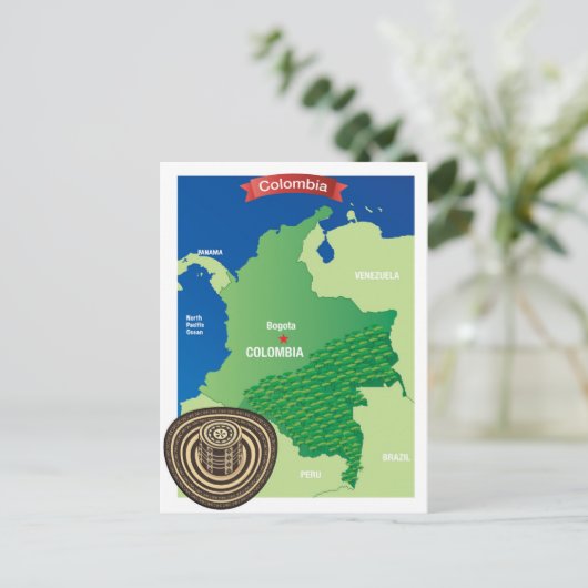 Carte de la Colombie (Debout devant)