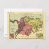 Carte de la Colombie et du Venezuela (1898) (Devant / Derrière)