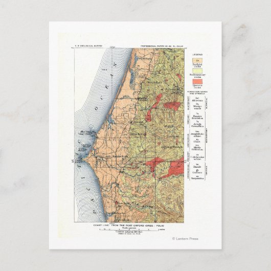 Carte de la Commission géologique américaine (Devant)