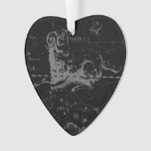 Carte de la constellation d'Aries par Hevelius (devant)