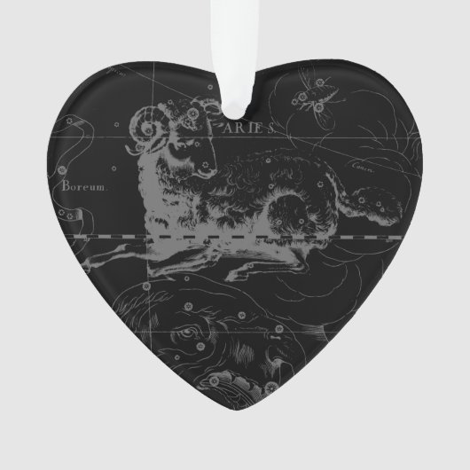 Carte de la constellation d'Aries par Hevelius (devant)