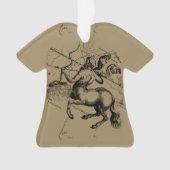 Carte de la constellation Sagittarius par Hevelius (devant)