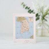 Carte de la Corée du Sud (1989) (Debout devant)