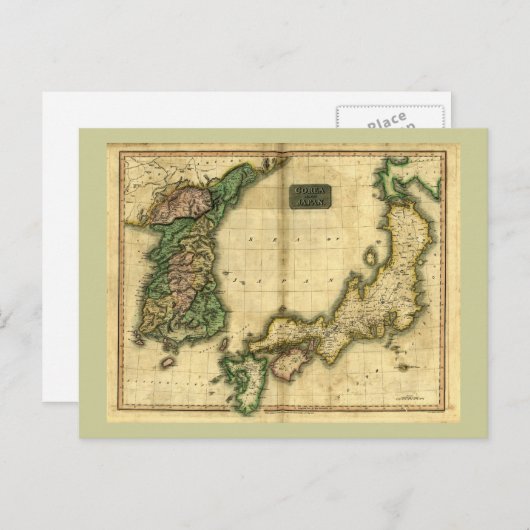 Carte de la Corée et du Japon 1815 (Devant / Derrière)