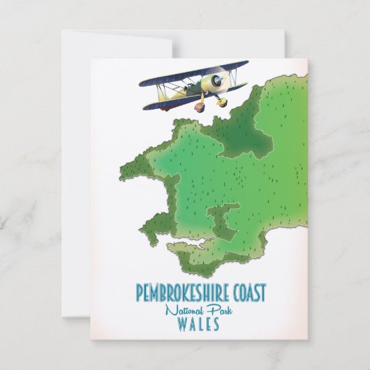 Carte de la côte de Pembrokeshire (Devant)