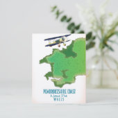 Carte de la côte de Pembrokeshire (Debout devant)