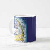 Carte de la côte nationale du Cap Cod Mug (Devant gauche)