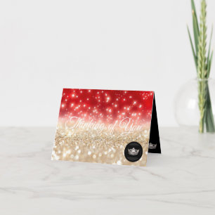 Carte de la Couronne en argent Miss America Penser