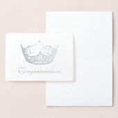 Carte de la Couronne en argent style Miss America (Affichage)