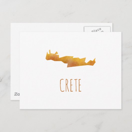 Carte de la Crète (Devant / Derrière)