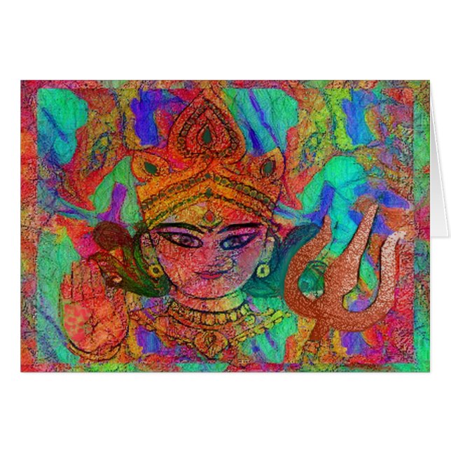 Carte de la déesse Durga2 (Devant Horizontal)