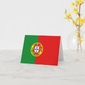 Carte de la Drapeau du Portugal (Fleur jaune)