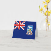 Carte de la Falkland Islands Flag (Fleur jaune)