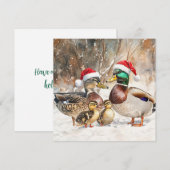 Carte de la famille canard (Devant / Derrière)