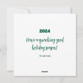 Carte de la famille canard (Dos)