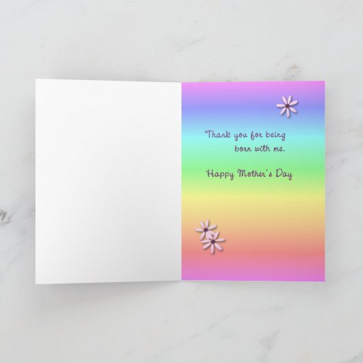 Carte de la Fête de la mère (Intérieur)