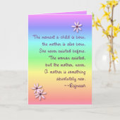 Carte de la Fête de la mère (Fleur jaune)