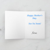 Carte de la Fête de la Mère Enceinte Customisez-la (Intérieur)