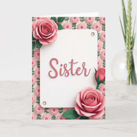 Carte de la Fête de la Rose Sœur (Devant)