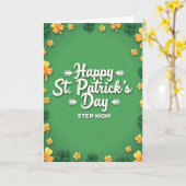 Carte de la Fête de la Saint-Patrick pour Belle-Ma (Fleur jaune)