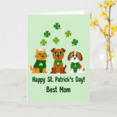 Carte de la Fête de la Saint-Patrick pour la Meill (Fleur jaune)