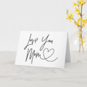 Carte de la fête de maman Love You (Fleur jaune)