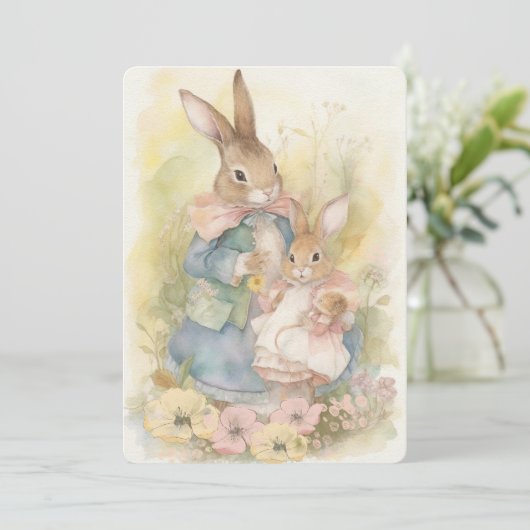 Carte de la Fête de Peter Mère Rabbit (Debout devant)