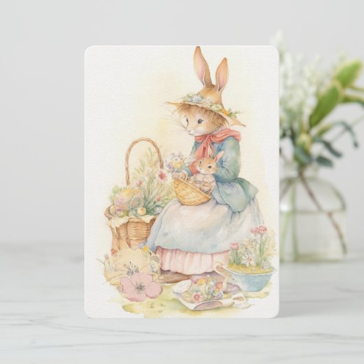 Carte de la Fête de Peter Mère Rabbit (Debout devant)