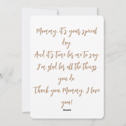 Carte de la Fête de Peter Mère Rabbit (Dos)