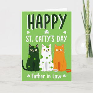 Carte de la fête de Saint Cattys pour beau-père
