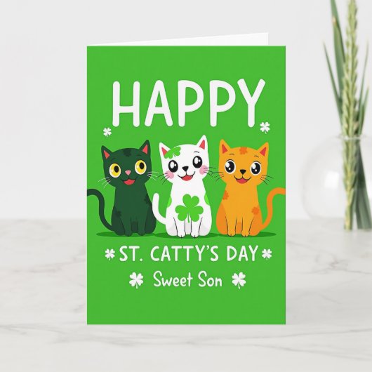 Carte de la Fête de Sainte-Cattys pour Chat (Devant)