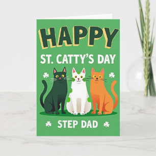 Carte de la fête de St Cattys pour beau-père