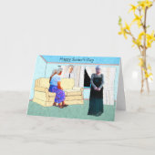 Carte de la Fête des aînés du 21 août (Fleur jaune)