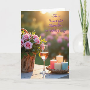 Carte de la Fête des Belles-Mères à la bougie