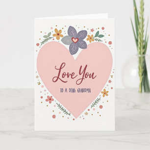 Carte de la Fête des grands-mères florales Je t'ai