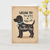 Carte de la Fête des Maîtres de Chiens Adorés (Fleur jaune)