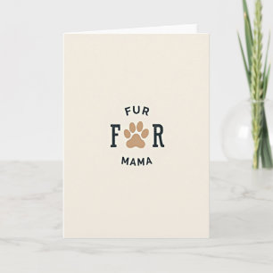 Carte de la Fête des Mamans aux Douces Fourrures