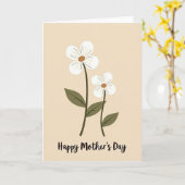 Carte de la Fête des Mamans Botaniques (Fleur jaune)